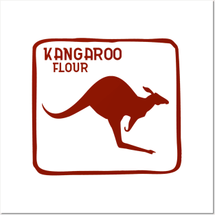 Kangaroo Dingo Flour Australia Souvenir Posters and Art